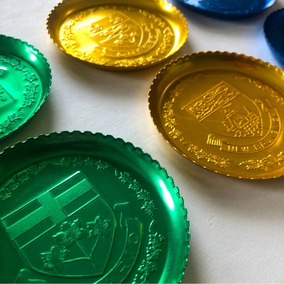Canadian Provinces Coats of Arms Coasters Set of 10 Mid-Century Era Multicolored - Picture 2 of 15